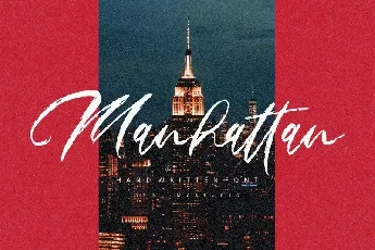 Manhattan Brush font