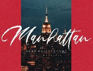 Manhattan Brush font