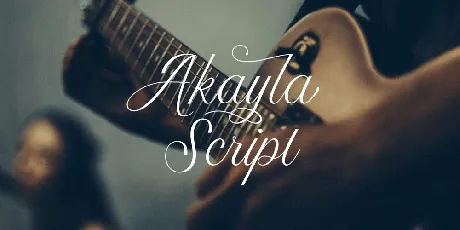 Akayla Script font