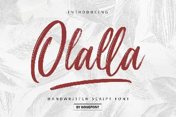 Olalla font