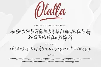 Olalla font