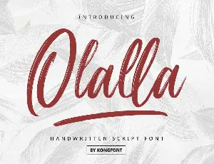 Olalla font