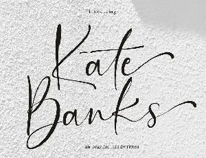 Kate Banks font