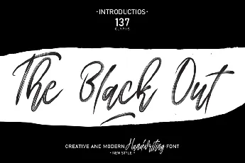 The Black Out font