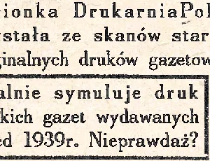 Drukarnia Polska font