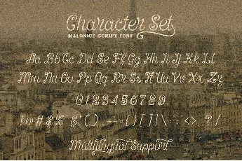 Malonice font