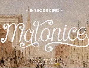 Malonice font