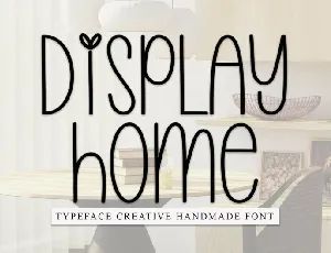 Display Home Display font