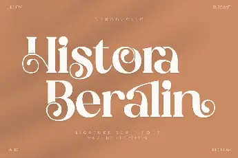 Histora Beralin font