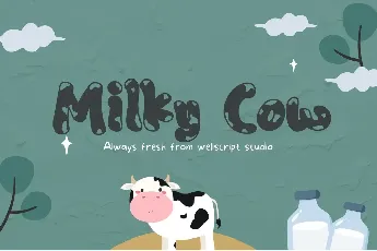 Milky Cow font