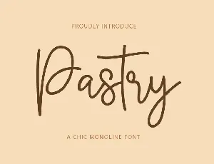 Pastry font