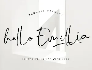 Hello Emillia font