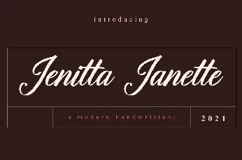 Jenitta Janette font