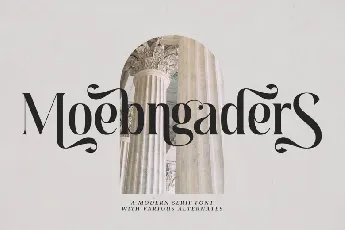 Moebngaders font