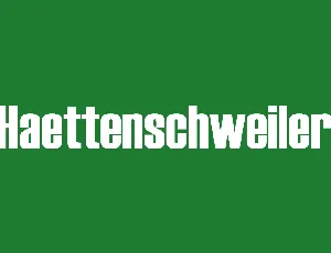 Haettenschweiler font