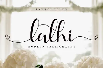 Lathi Modern Calligraphy font