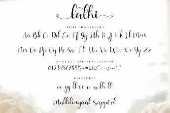 Lathi Modern Calligraphy font