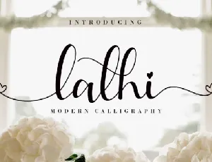 Lathi Modern Calligraphy font