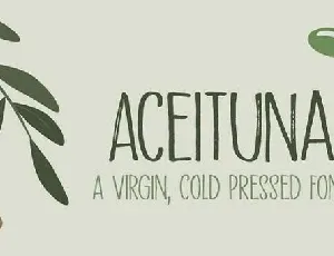 Aceituna font