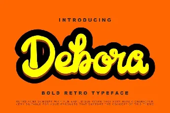 Debora Retro Handwritten Script font