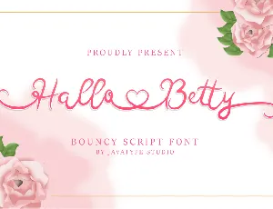 Hallo Betty font