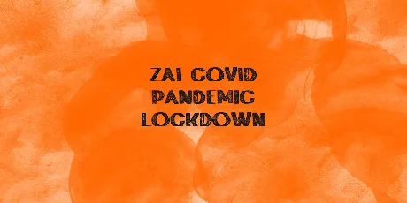 zai Covid Pandemic Lockdown font