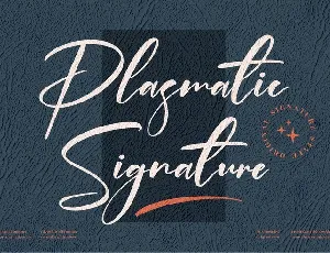 Plasmatic Signature font