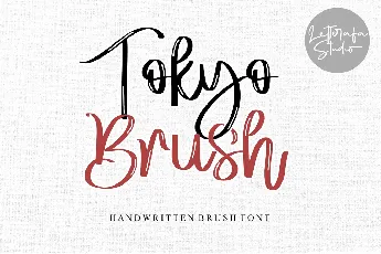 Tokyo Brush - Personal Use font