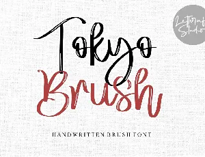 Tokyo Brush - Personal Use font