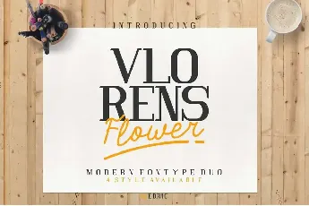 Vlorens Flower DEMO font