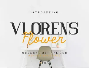 Vlorens Flower DEMO font