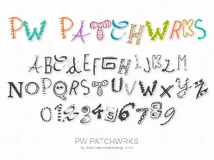 PWPatchwrks font