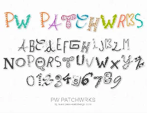 PWPatchwrks font