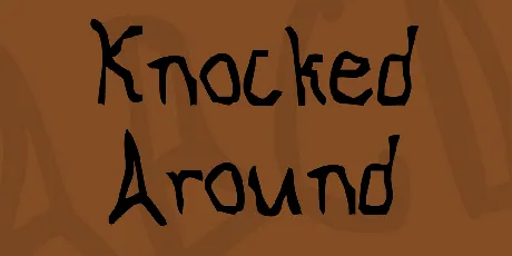 Knocked Around font