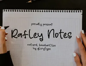 Rafley Notes font