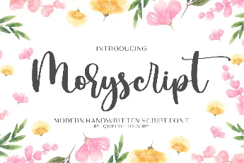 Moryscript font