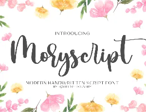 Moryscript font