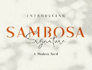 Sambosa font