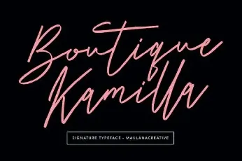 Boutique Kamilla Handwritten font