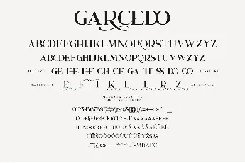 Garcedo font