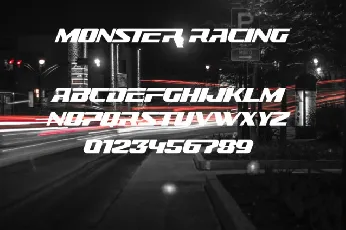 Monster Racing font