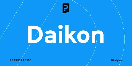 Daikon font