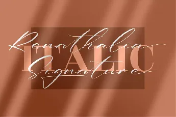 Renathalia Signature font