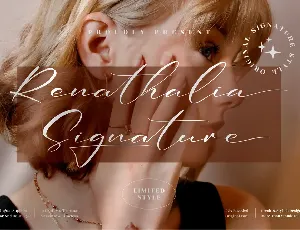 Renathalia Signature font