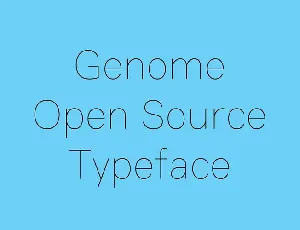 Genome font