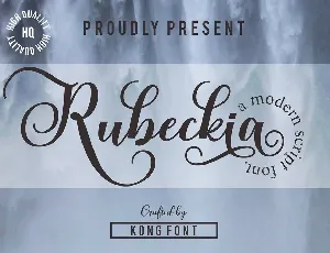 Rubeckia font