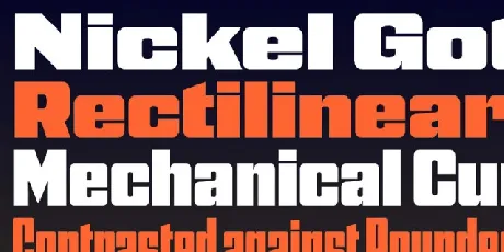 Nickel Gothic Family font