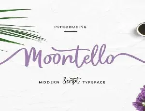 Moontello font