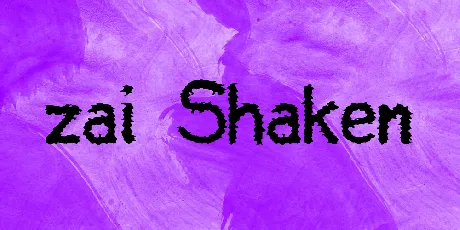 zai Shaken font