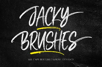 Jacky Brushes font